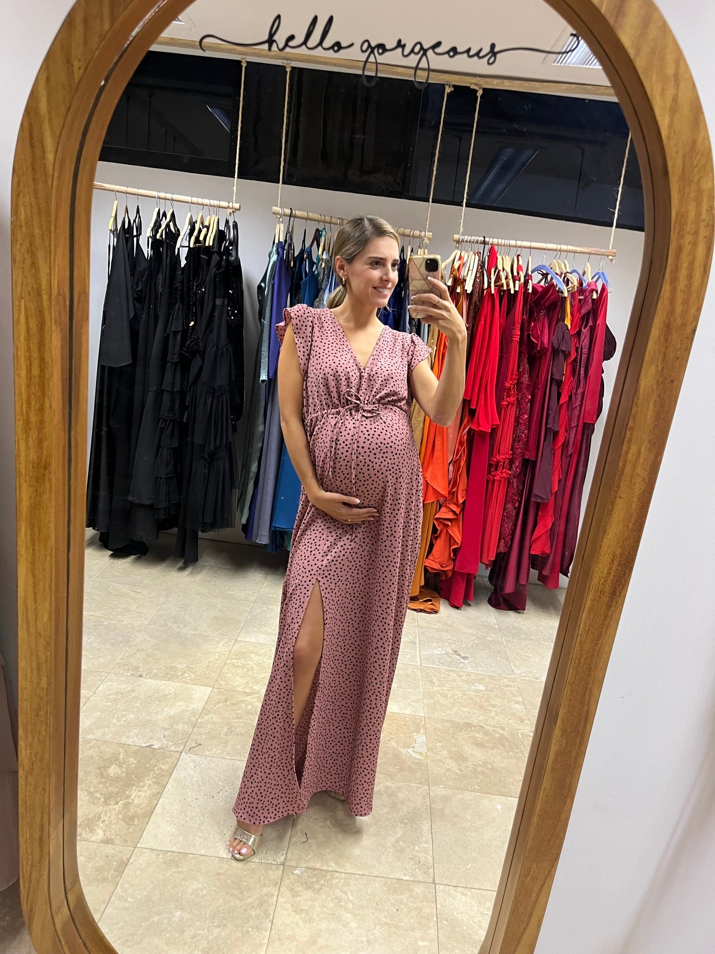Vestido Bethzy, rosa dalmatas