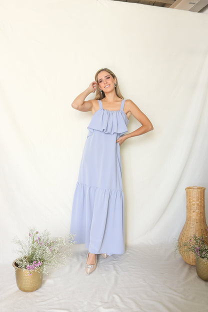 Vestido de lactancia, Mitzi azul polvo CH