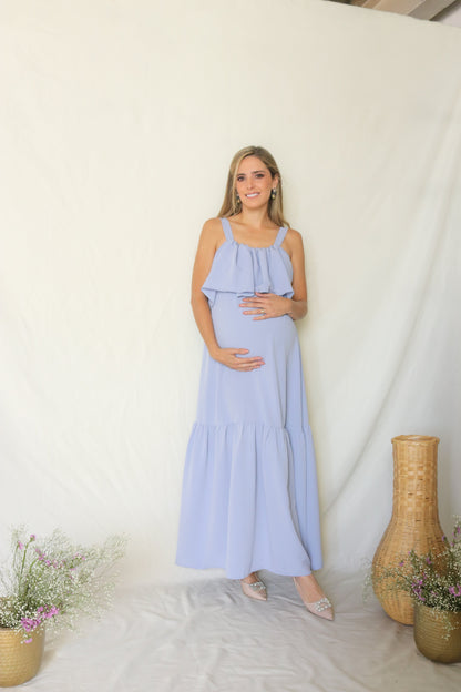 Vestido de lactancia, Mitzi azul polvo