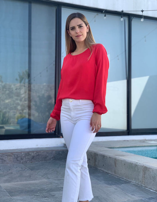 Blusa lactancia, Daniela rojo G