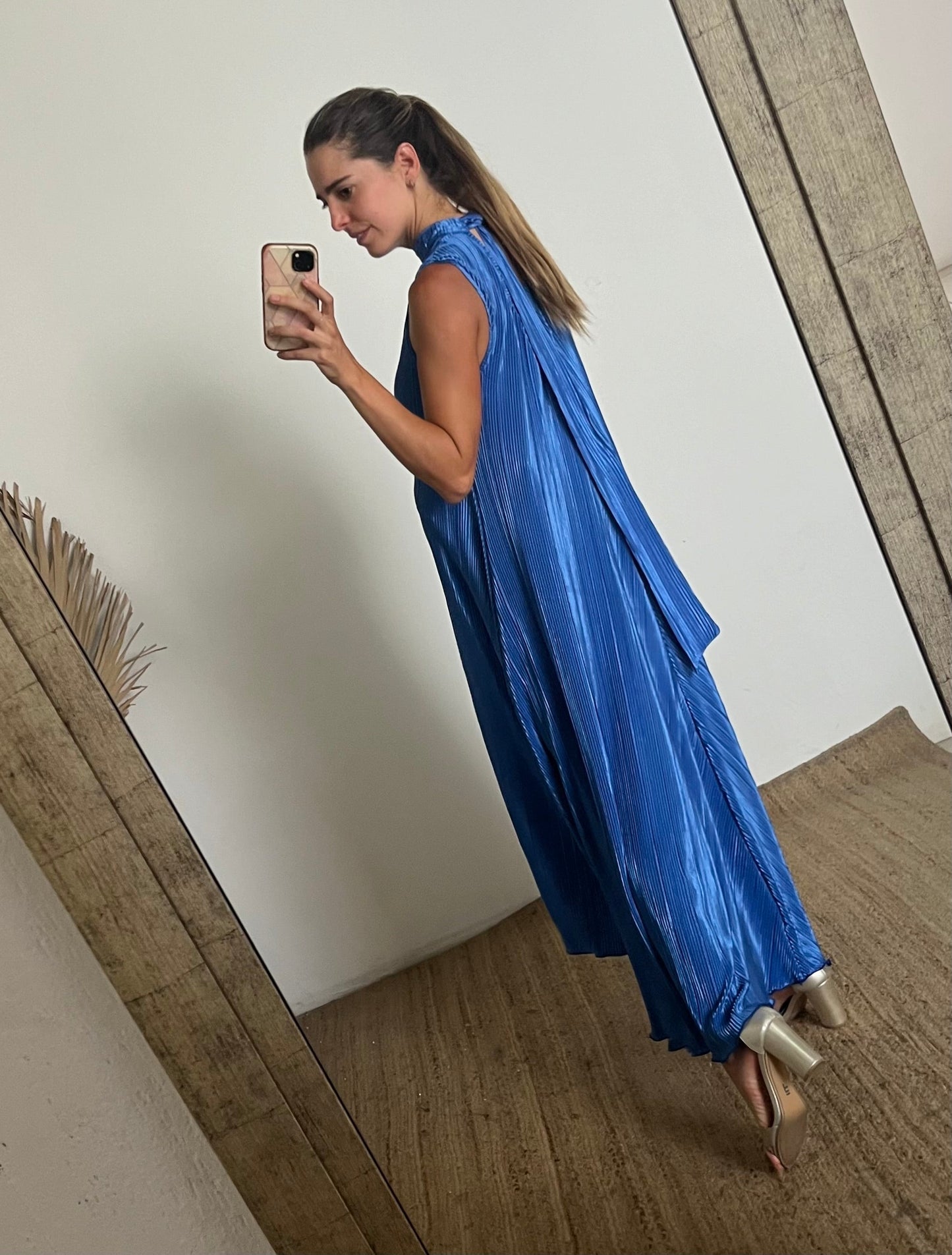 Vestido de maternidad Sonia rayas azules XG