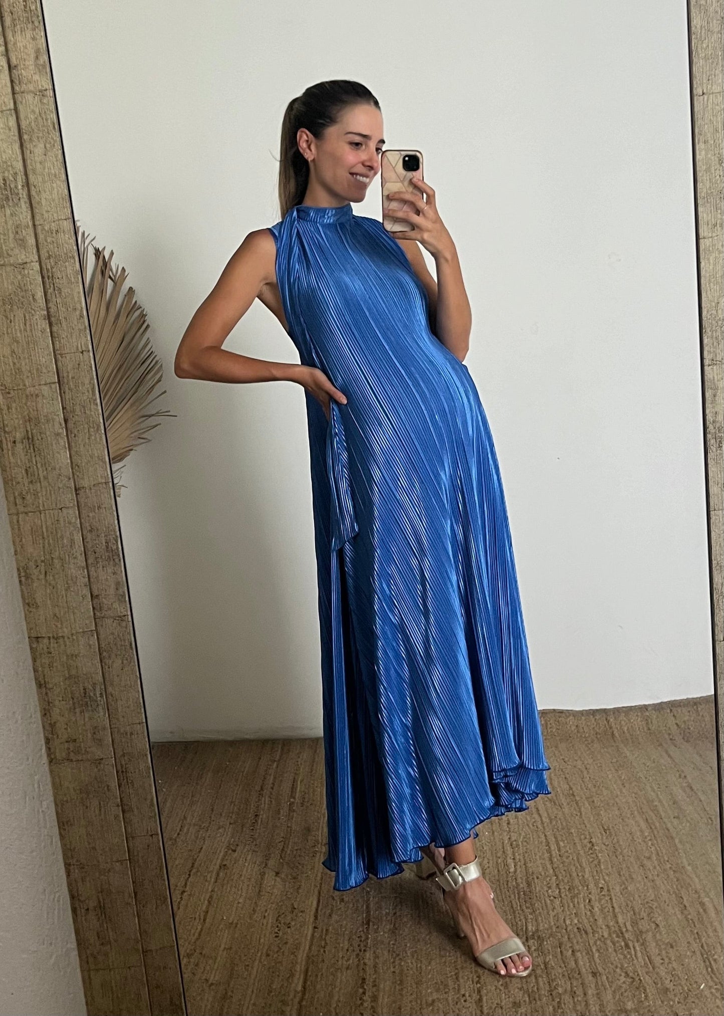 Vestido de maternidad Sonia rayas azules XG