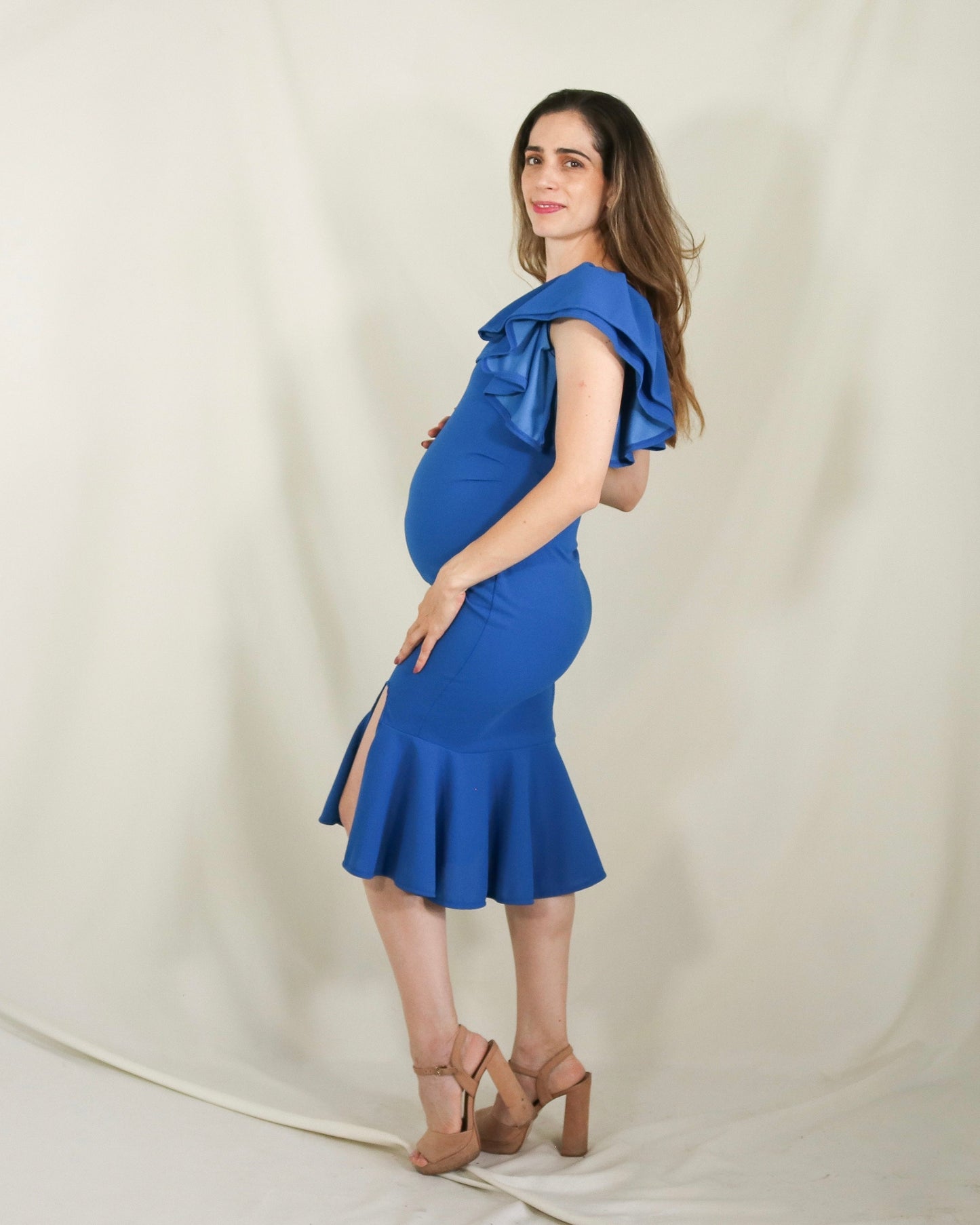 Vestido de maternidad, Aurelia Azul Vivo M