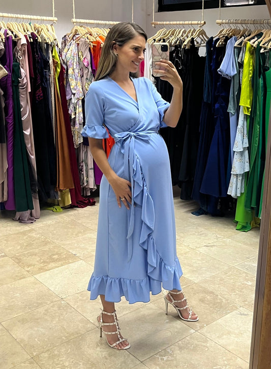 Vestido de Maternidad, Ursula Azul Madrid M, XG