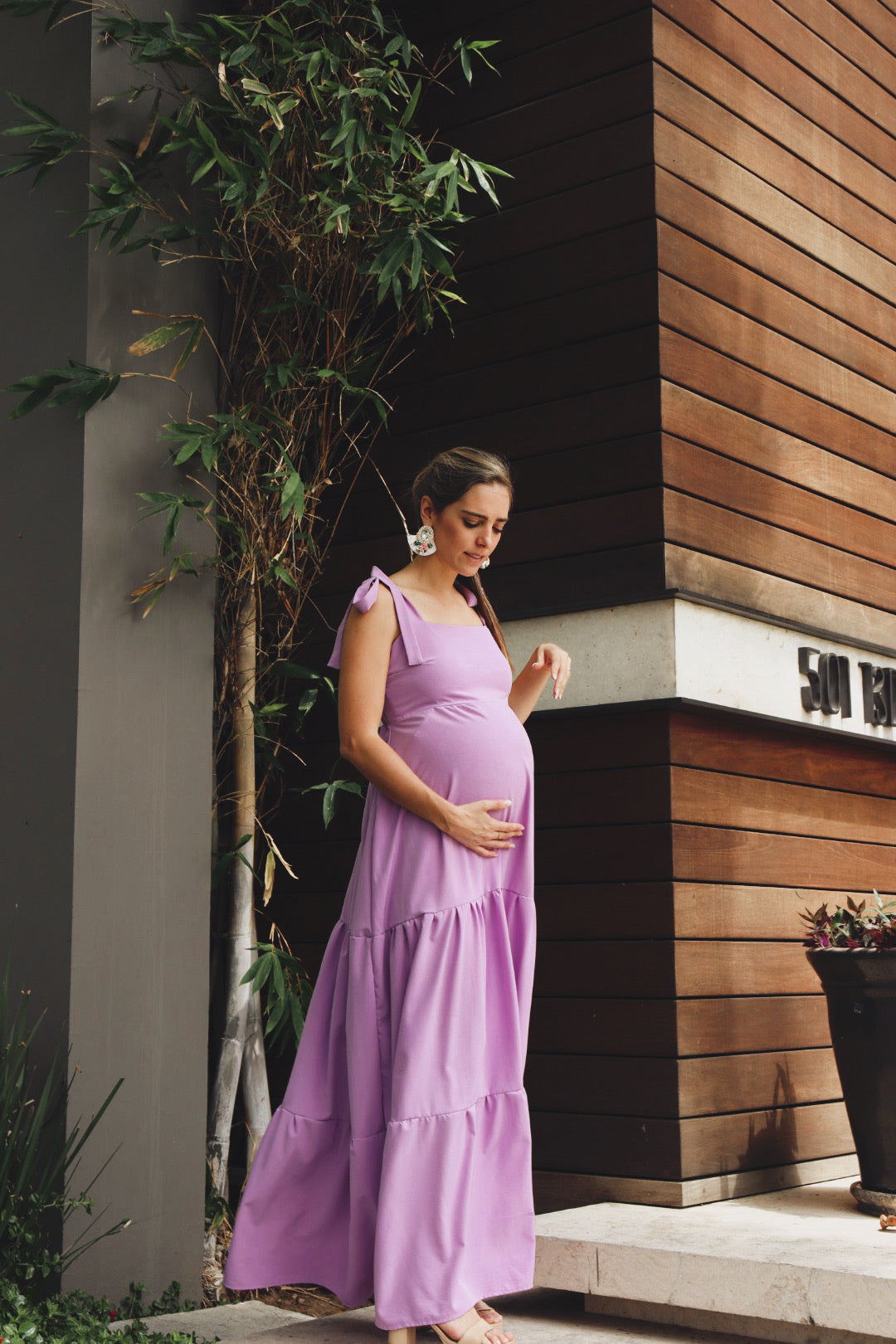 Vestido de Maternidad, Dalia Lila