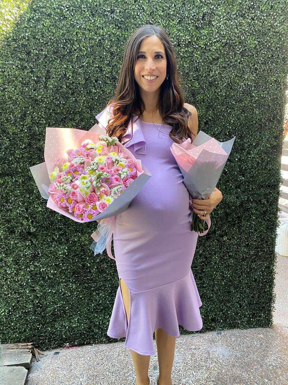 Vestido de maternidad Aurelia Lila CH y M