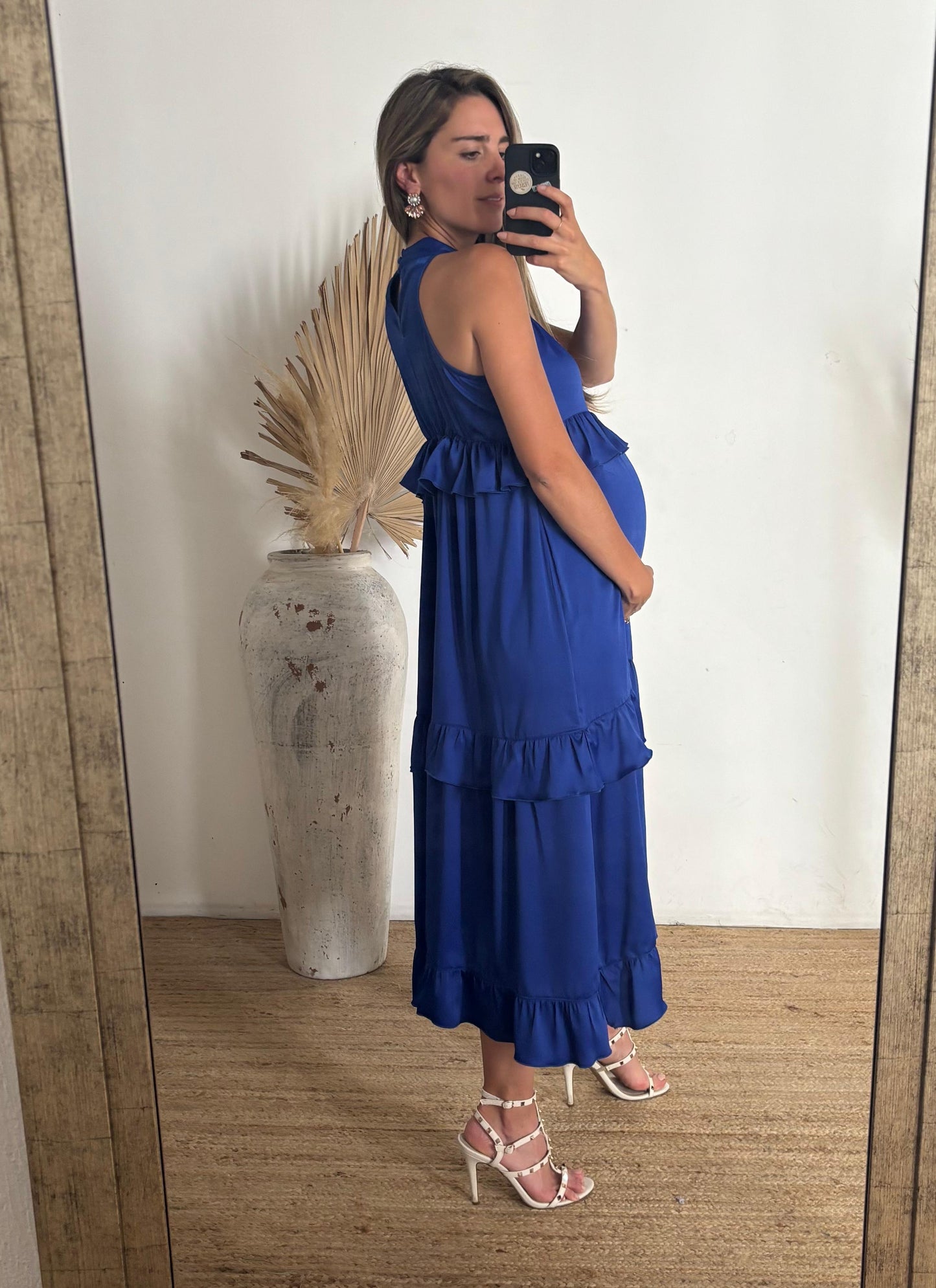Vestido de maternidad, Victoria azul rey