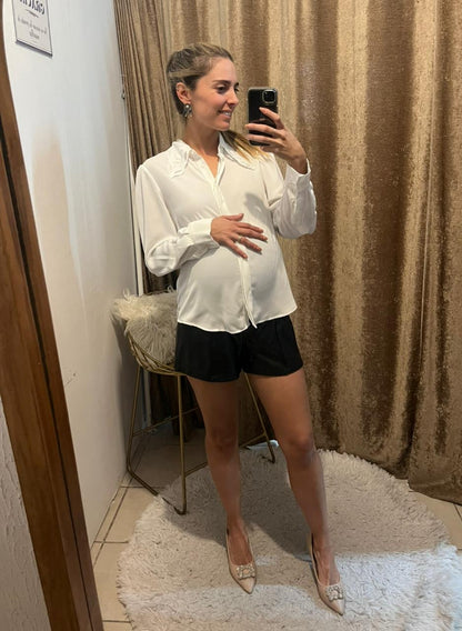 Short maternidad Vinipiel, negro CH