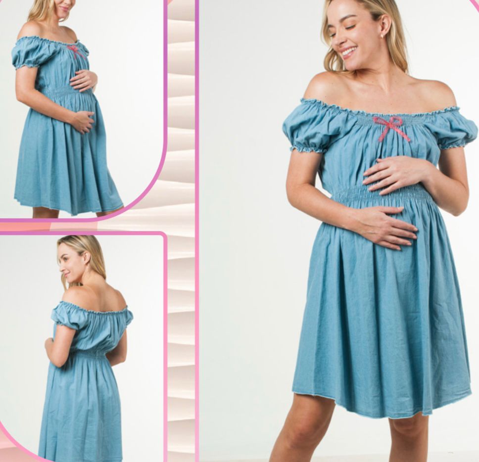 Vestido de maternidad mezclilla