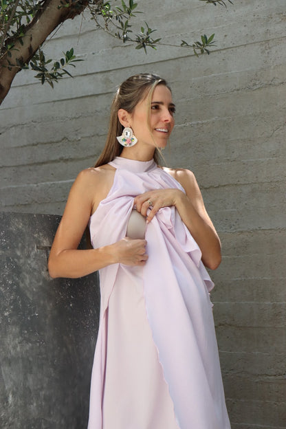 Vestido de maternidad y lactancia Ariel, lila