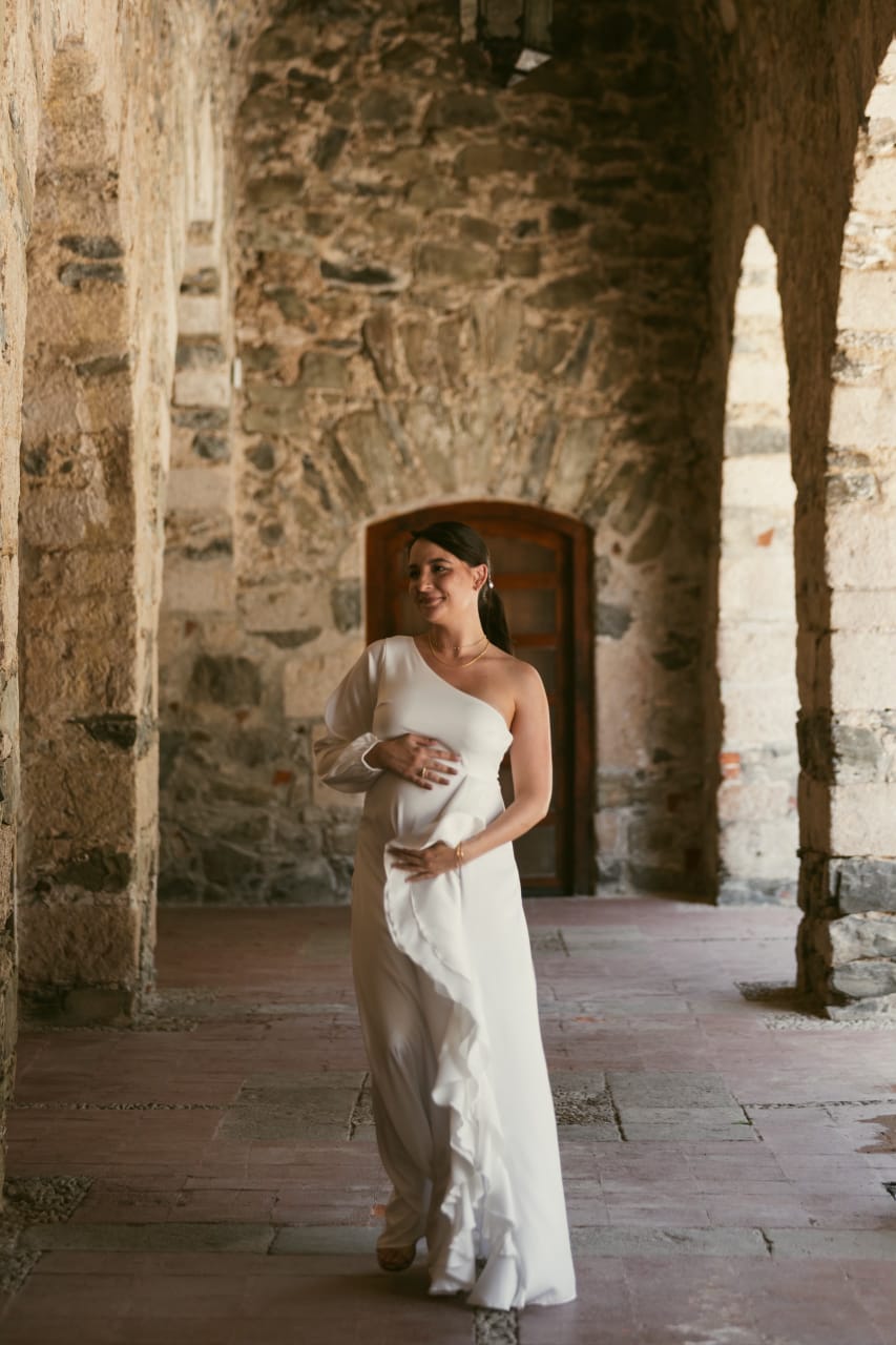 Vestido de maternidad Nancy Blanco