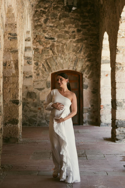Vestido de maternidad Nancy Blanco