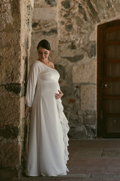 Vestido de maternidad Nancy Blanco