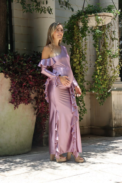 Vestido de maternidad Elsa, lavanda