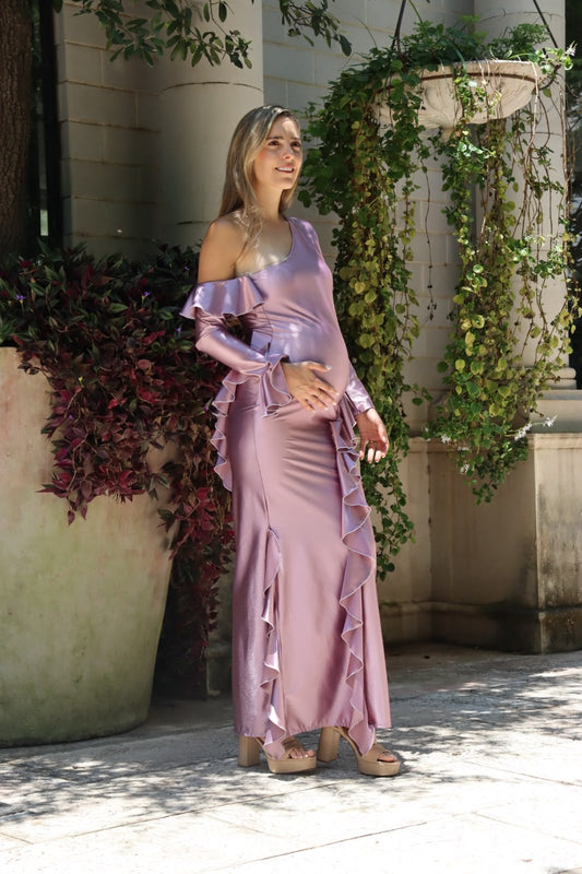 Vestido de maternidad Elsa, lavanda