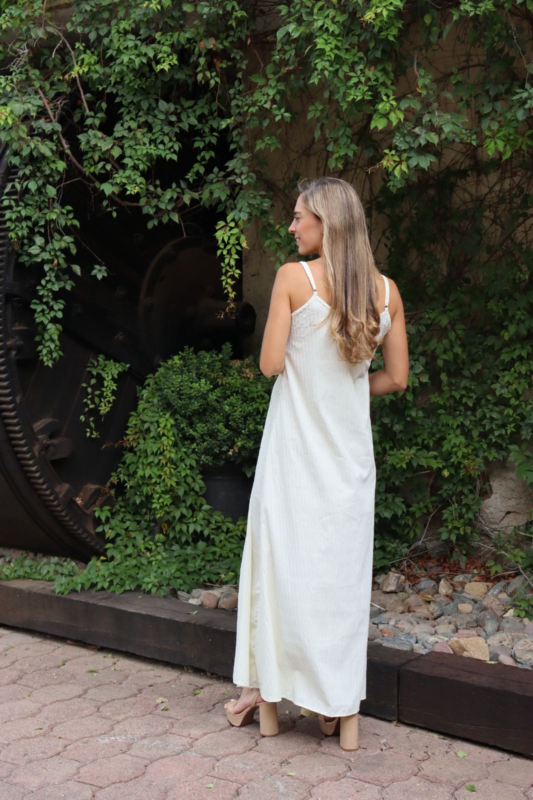 Vestido de Maternidad, Danusha ivory textura