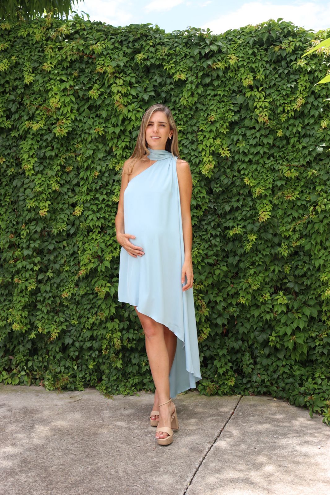 Vestido de Maternidad, Fernanda Azul Clarito
