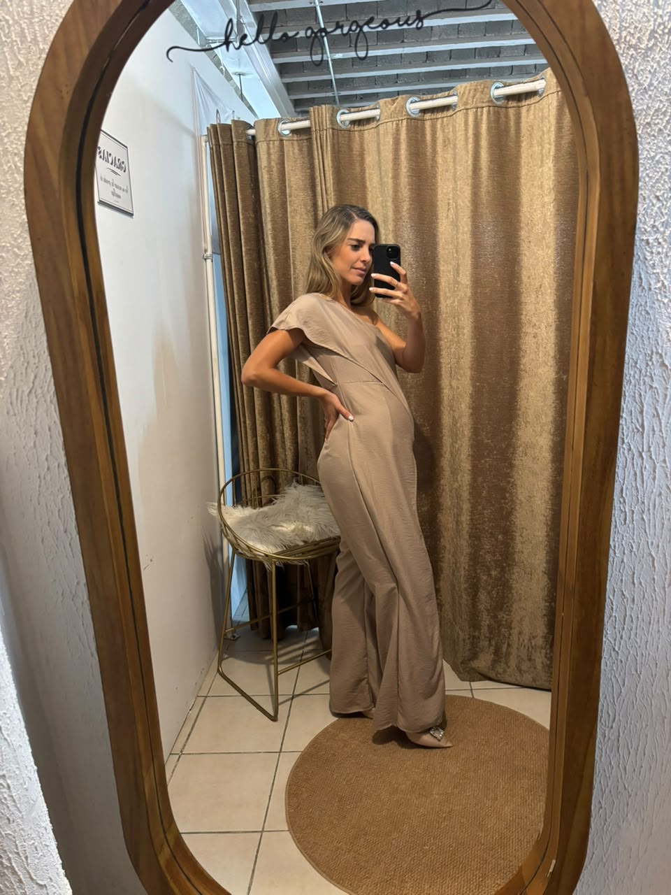 Jumpsuit de maternidad, Rosaura Beige