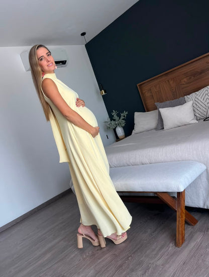 Vestido de maternidad Sonia Amarillo Cey