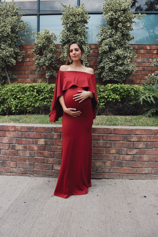 Vestido de maternidad Amparo Oxido, CH