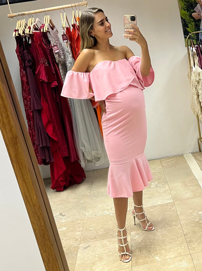 Vestido de maternidad, Loredana rosa claro