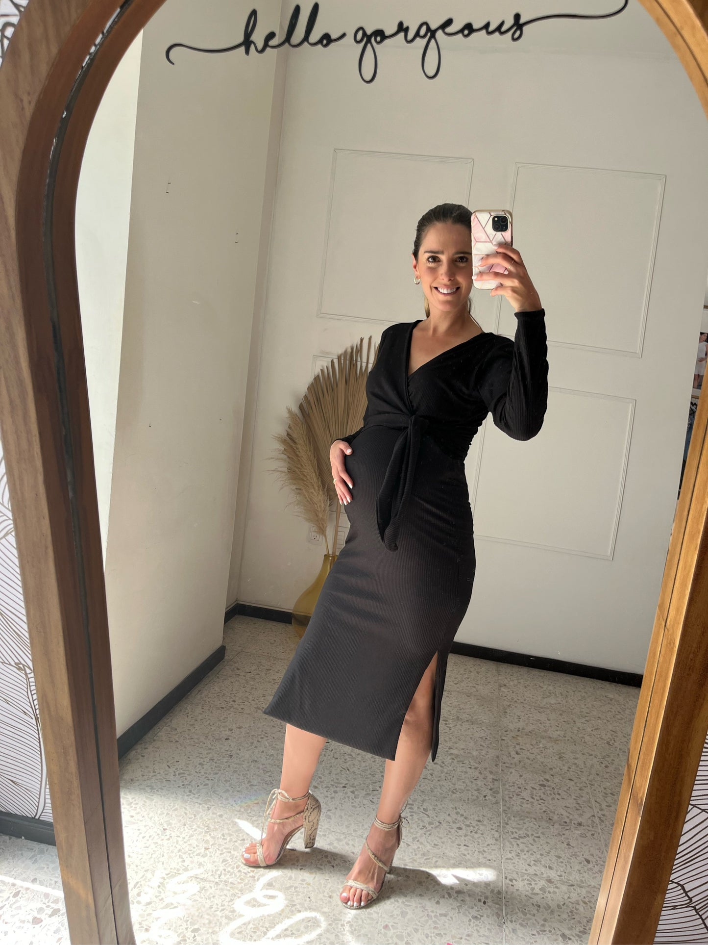 Vestido de maternidad y lactancia, Aitana negro G y XG